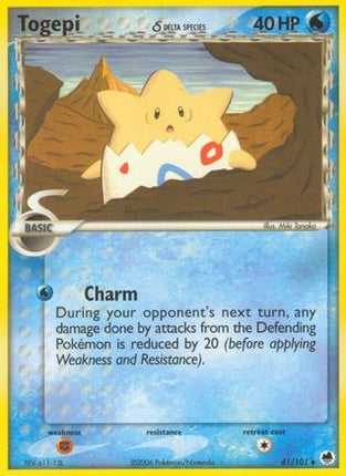 Togepi (Delta Species) - 41/106 [Dragon Frontiers] Reverse Holofoil