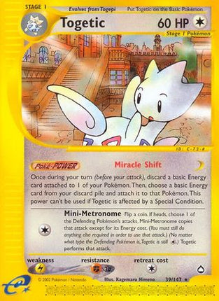 Togetic - 39/147 [Aquapolis] Reverse Holofoil