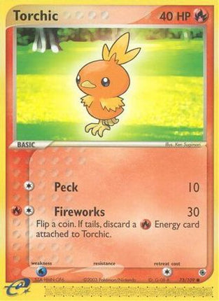Torchic - 73/109 [Ruby and Sapphire] Reverse Holofoil