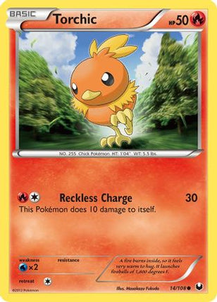 Torchic (14) - 14/108 [Dark Explorers] Reverse Holofoil