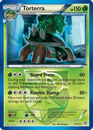 Torterra (Team Plasma) - 3/108 [Plasma Storm] Reverse Holofoil