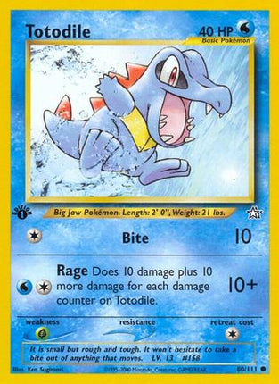 Totodile (80) - 80/111 [Neo Genesis] Unlimited