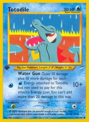 Totodile - 85/105 [Neo Destiny] 1st Edition