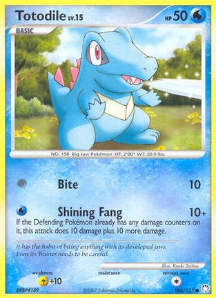 Totodile - 106/123 [Mysterious Treasures] Reverse Holofoil