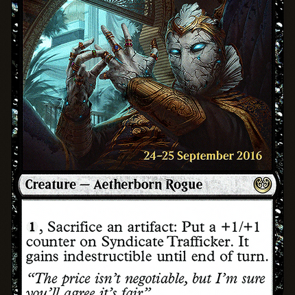 Syndicate Trafficker [Kaladesh Promos] Prerelease Foil