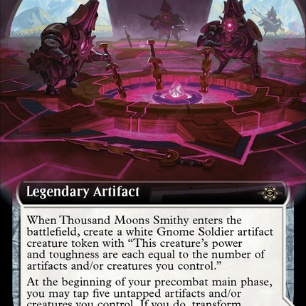 Thousand Moons Smithy // Barracks of the Thousand (Extended Art) [The Lost Caverns of Ixalan]