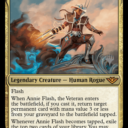 Annie Flash, the Veteran [Outlaws of Thunder Junction Promos]