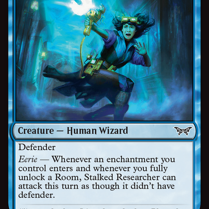 Stalked Researcher [Duskmourn: House of Horror] Foil