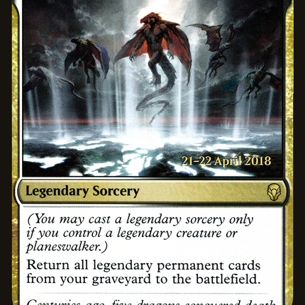 Primevals' Glorious Rebirth [Dominaria Promos] Prerelease Foil