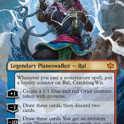 Ral, Crackling Wit (Borderless) [Bloomburrow] Foil