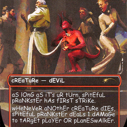 Spiteful Prankster (Borderless) [Secret Lair Drop] Foil