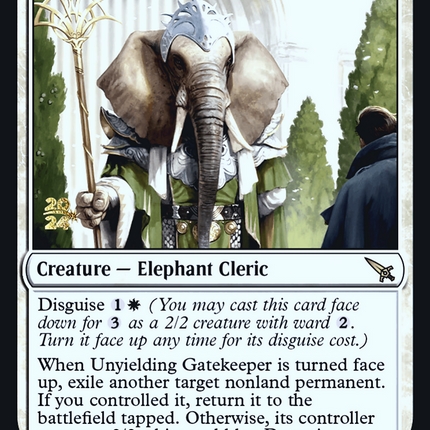 Unyielding Gatekeeper [Murders at Karlov Manor Promos] Prerelease Foil