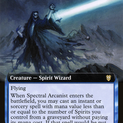 Spectral Arcanist (Extended Art) [Crimson Vow Commander]