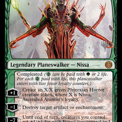 Nissa, Ascended Animist [Phyrexia: All Will Be One Promos]