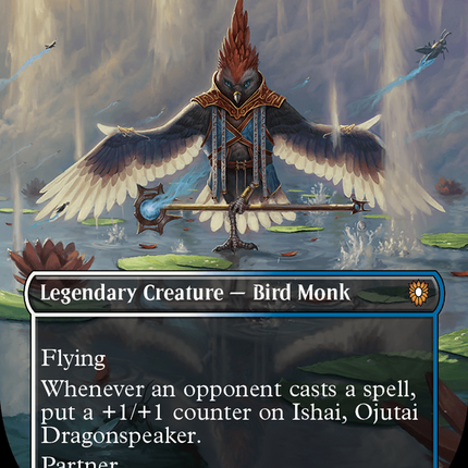 Ishai, Ojutai Dragonspeaker (Borderless) [Bloomburrow Commander] Foil