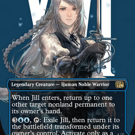 Jill, Shiva's Dominant // Shiva, Warden of Ice (Borderless) [FINAL FANTASY] Foil