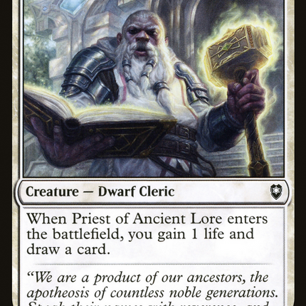 Priest of Ancient Lore [Commander Legends: Battle for Baldur's Gate]