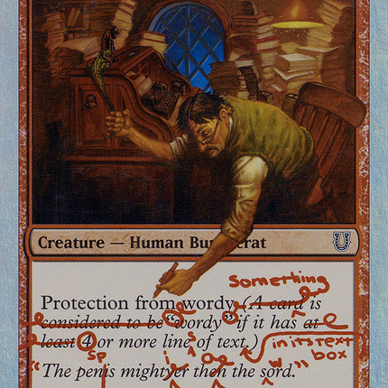 Frazzled Editor [Unhinged] Foil