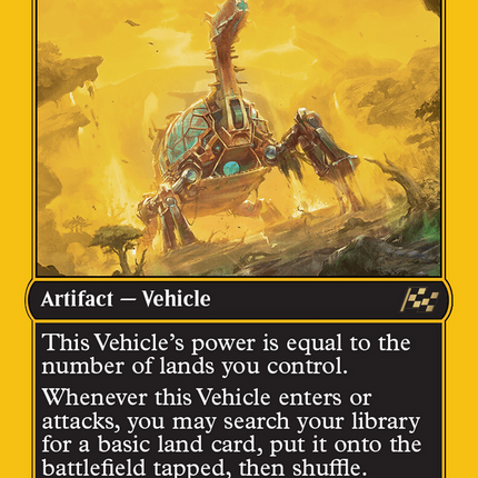 Lumbering Worldwagon (First-Place Foil) [Aetherdrift] Foil
