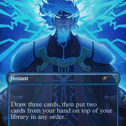 Brainstorm (Borderless) [Secret Lair Showdown] Foil