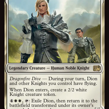 Dion, Bahamut's Dominant // Bahamut, Warden of Light [FINAL FANTASY] Foil