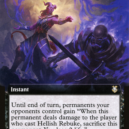 Hellish Rebuke (Extended Art) [Forgotten Realms Commander]