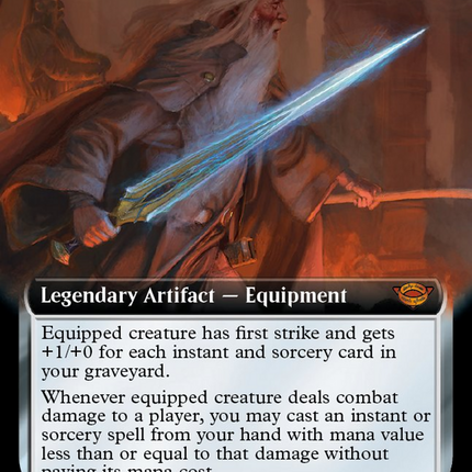 Glamdring (Extended Art) [The Lord of the Rings: Tales of Middle-earth] Surge Foil