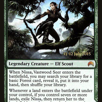 Nissa, Vastwood Seer // Nissa, Sage Animist [Magic Origins Promos] Prerelease Foil