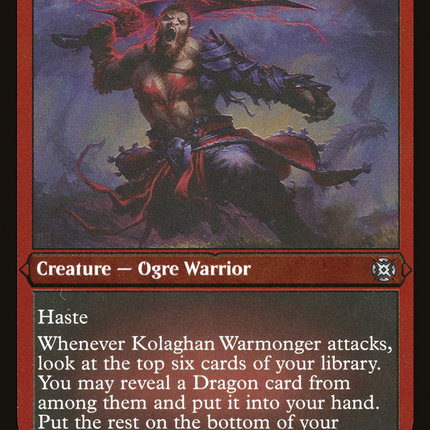 Kolaghan Warmonger [March of the Machine: The Aftermath] Etched Foil
