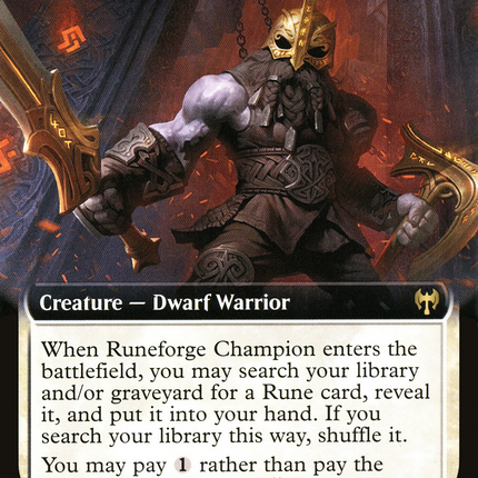 Runeforge Champion (Extended Art) [Kaldheim]