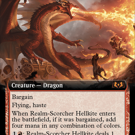 Realm-Scorcher Hellkite (Extended Art) [Wilds of Eldraine]