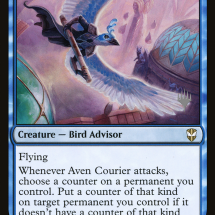 Aven Courier [New Capenna Commander Promos] Foil