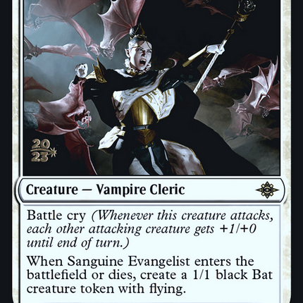 Sanguine Evangelist [The Lost Caverns of Ixalan Promos] Prerelease Foil