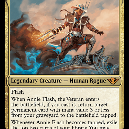 Annie Flash, the Veteran [Outlaws of Thunder Junction] Foil