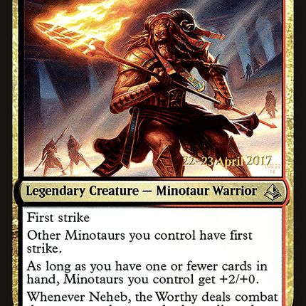 Neheb, the Worthy [Amonkhet Promos] Prerelease Foil