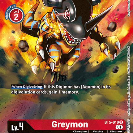Greymon [BT5-010] (Premier Event) [Battle of Omni Promos]