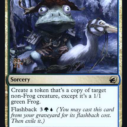Croaking Counterpart [Innistrad: Midnight Hunt Promos] Prerelease Foil
