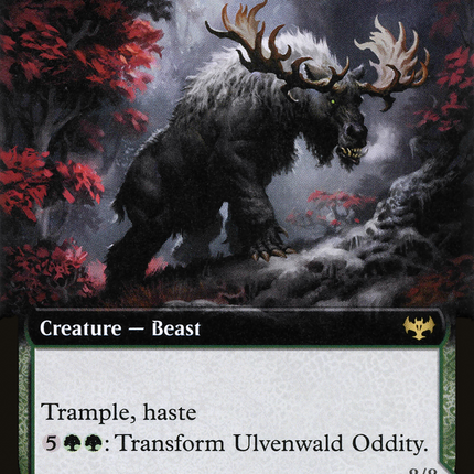 Ulvenwald Oddity // Ulvenwald Behemoth (Extended Art) [Innistrad: Crimson Vow]