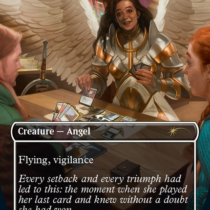 Serra Angel (Borderless) [Wizards Play Network 2024] Foil