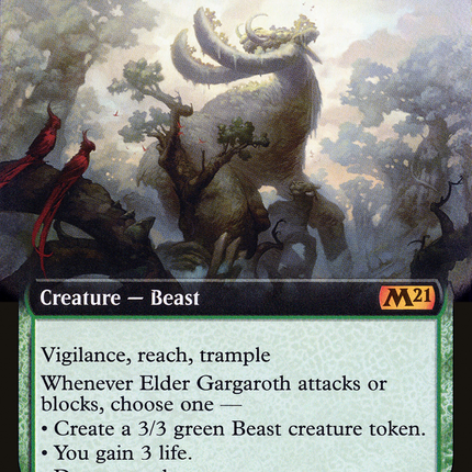 Elder Gargaroth (Extended Art) [Core Set 2021]