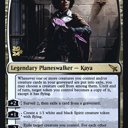 Kaya, Spirits' Justice [Murders at Karlov Manor Promos] Prerelease Foil