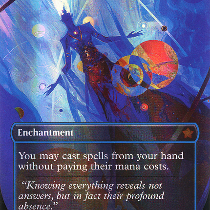 Omniscience (Borderless) [Foundations] Mana Foil