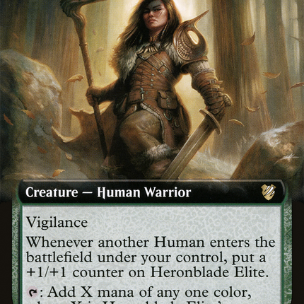 Heronblade Elite (Extended Art) [Midnight Hunt Commander]
