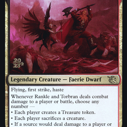 Rankle and Torbran [March of the Machine Promos] Prerelease Foil