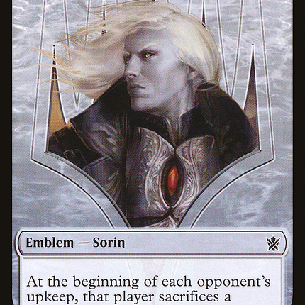 Sorin, Solemn Visitor Emblem [Khans of Tarkir Tokens]
