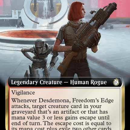 Desdemona, Freedom's Edge (Extended Art) [Fallout] Surge Foil