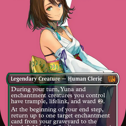 Yuna, Hope of Spira (Borderless) [FINAL FANTASY] Foil