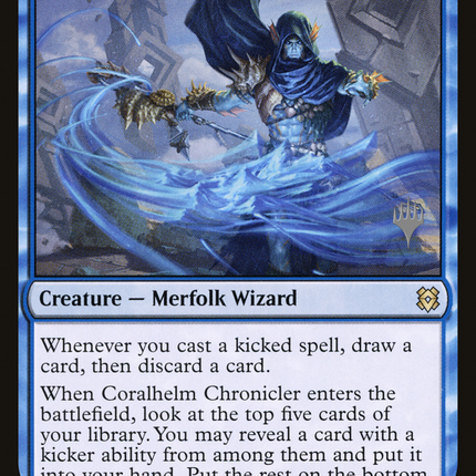 Coralhelm Chronicler [Zendikar Rising Promos]