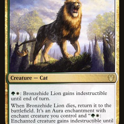 Bronzehide Lion [Theros Beyond Death]