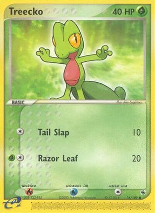 Treecko - 76/109 [Ruby and Sapphire] Reverse Holofoil